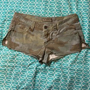 Camo Jean shorts